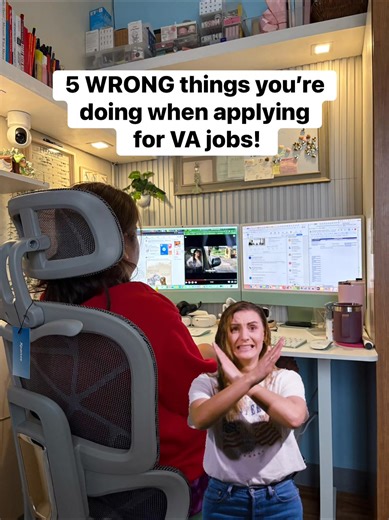 5 WRONG Things You’re Doing When Applying for a VA Job 1. Sending the Same Resume to Every Client Clients can tell. A generic resume screams “mass application” and not “I’m the right VA for you.” 👉 Customize your resume based on the role. Highlight relevant tools, tasks, and results—not everything you’ve ever done. 2. Focusing on Job Titles Instead of Skills Clients don’t care if you were a “VA Level 2” or “Admin Assistant III.” They care about what you can actually do. 👉 Replace titles with s