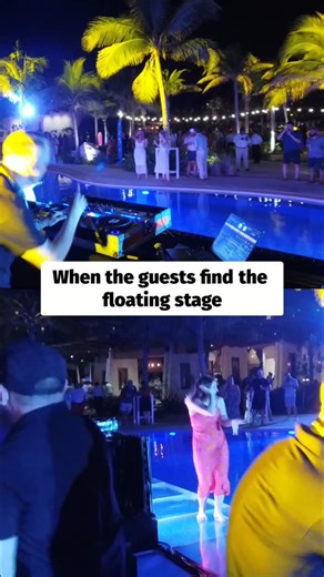 DJ Nick Nystrom | When the Energy Is So Good… Guests Find the Stage 😅🎧 Moment from a national brand corporate event in Mexico 🇲🇽🌴 Somehow, two guests found... | Instagram