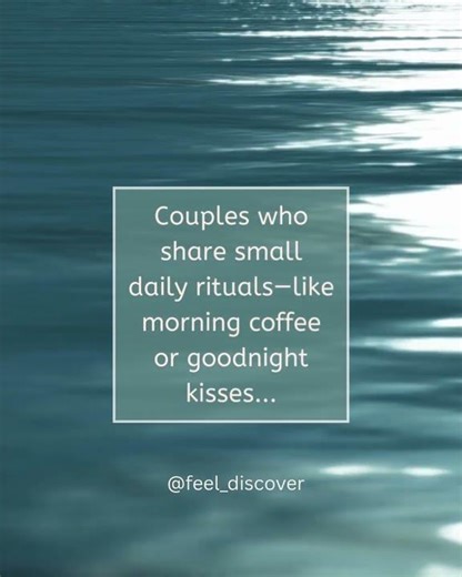 Science Says This Simple Ritual Makes Couples Happier ❤️ #love #relationshipfacts #feelanddiscover