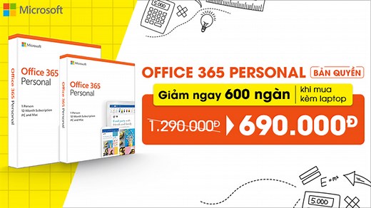 Mua Office 365 bản quyền tại TGDĐ với giá ưu đãi chỉ 690.000 đồng