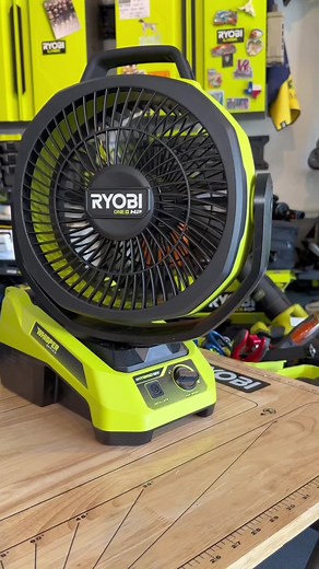 RYOBI 18V ONE Oscillating Fan — 12 CFM, 120° Motion