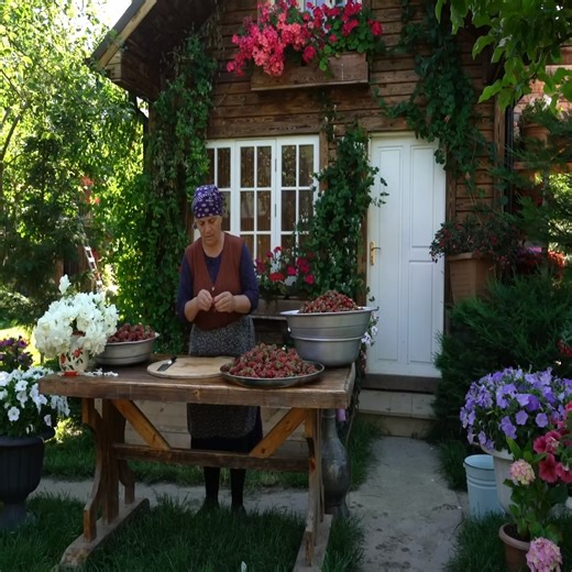 25K views · 1.2K reactions | From Field to Oven Picking, Drying, and Baking Strawberries. | Cooking Family | Facebook