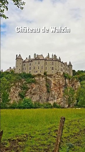 This fairytale-like castle is still inhabited #chateaudewalzin #belgium #belgique #belgië #castle