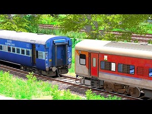 ICF BLUE COUPLING LHB RED AC COACH | BUMPY RAILROAD | Train Simulator | Railwork | NTG GAMING
