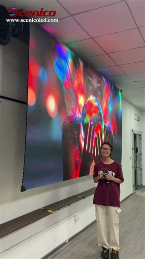 Roll it to save space, ultra-thin like a smart phone#leddisplay #leddisplay #technology