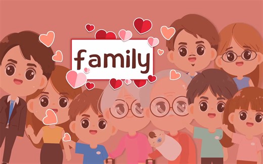 英语微课——认识family