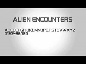 Alien Encounters Font