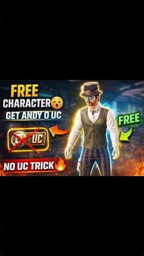 ANDY CHARACTER with 0uc #youtubeshorts #battleroyalegame #lovepubg #pubg #mobilegame #freefire