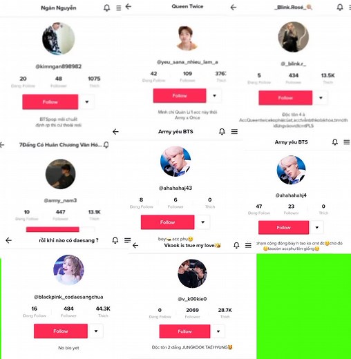 Nếu bạn là Army,Blink,Once thì chắc hẳn bạn đã quá quen với mấy cái acc này nhỉ😌#bts #blackpink #twice #army#blink#once