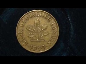 10 Pfennig Coin dated 1949