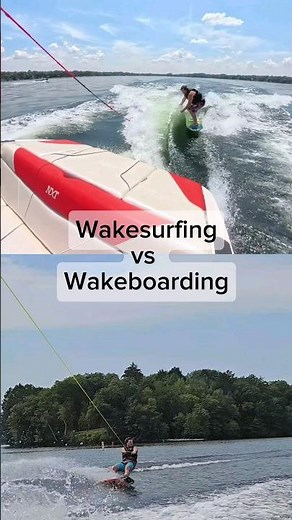 Wakesurfing vs Wakeboarding 🌊 Which do you prefer?