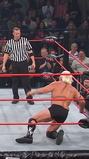 Matt Morgan delivers an elbow barrage to Ric Flair! #tnawrestling #impactwrestling #prowrestling #elbow #ricflair #mattmorgan #fbreels | TNA Wrestling UK