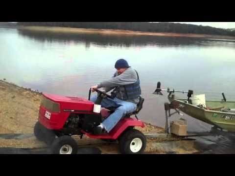 Take Boat Out with Lawn Mower