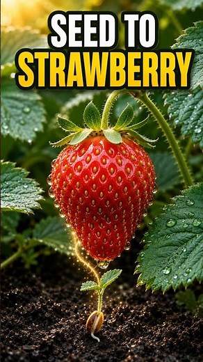 From Tiny Seed to Juicy Strawberry 🍓 | Strawberry Life Cycle