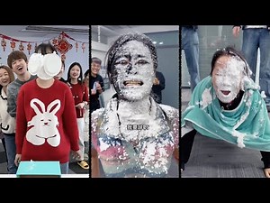 TikTok Pie in the face [ loser gets pied in the face challenge ] Part 1