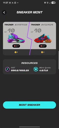 #STEPNGO T+T=T mint & MB lvl 6 👌Activation code: G111F4rPinYC