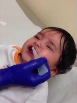 My baby getting his 6 month Shots