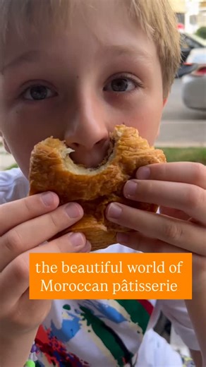 The French colonized much of Morocco from 1912 to 1956. They brought with them patisserie culture, and today you can find croissants, pains au chocolat, chaussons aux pommes everywhere, alongside traditional Moroccan pastry often flavored with almond paste and orange blossom water. The result is an absolutely stellar pastry scene, where you can find the classics as well as new creations by inventive Moroccan pastry chefs that mix Moroccan and French techniques and flavors. The result: we spend a