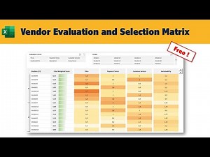Vendor Evaluation and Selection Matrix
