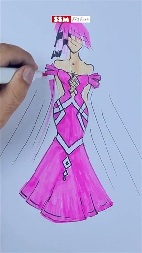 🔥 Pink Geometric Dress Hack! (2025 Trend) 💃 SSMFashion #shorts