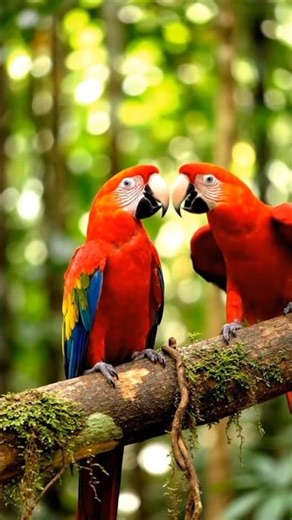 Romantic Bird Scene in the Forest 🌳🐦