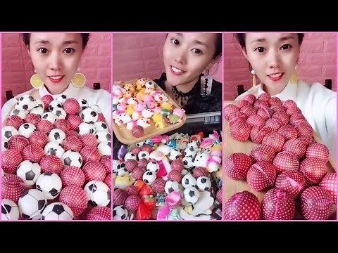 Frozen chocolate eating ( crunchy eating sounds) Eating Show ASMR