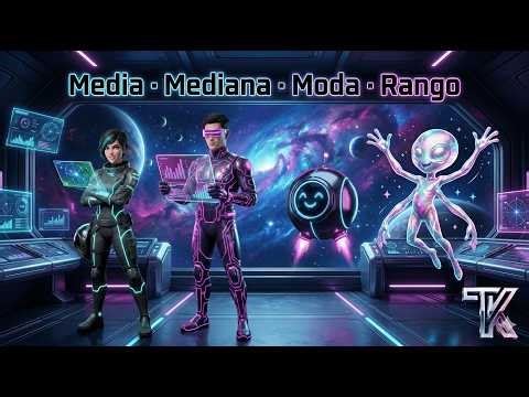 Media, Mediana, Moda y Rango explicados paso a paso 📊 | Misión Datos CENTAURI