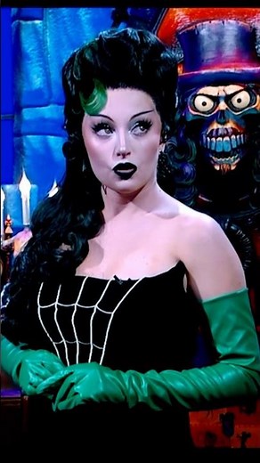 She is alive !!! Well …sorta. #halloween #svengoolie #horrorhost #elvira #gwengoolie