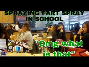 SPRAYING FART SPRAY IN CLASS PRANK!! (MUST WATCH)