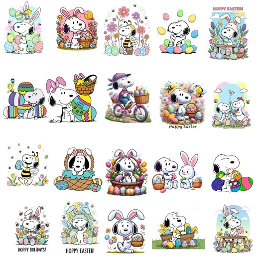 Snoopy Easter PNG Bundle, Easter Cartoon Png, Snoopy Easter Eggs, Peanuts Easter PNG, Easter Beagle Clipart, Spring Holiday Digital Download - Etsy
