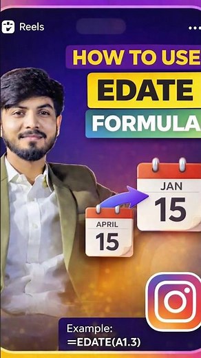 How to use Edate Formula in Excel. #excelformula #excelshorts #exceltips #learnexcel #dataanalysis