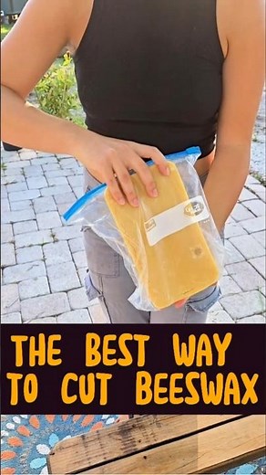 How to Cut Beeswax! #skincare #beeswax #holisticstaples