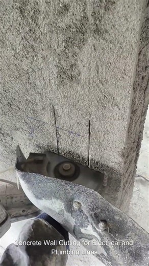 Concrete Wall Cutting for Electrical and Plumbing Lines