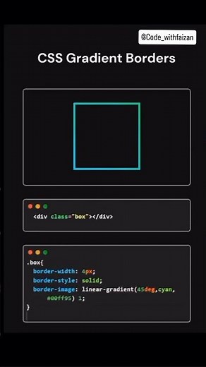Css gradient border #css