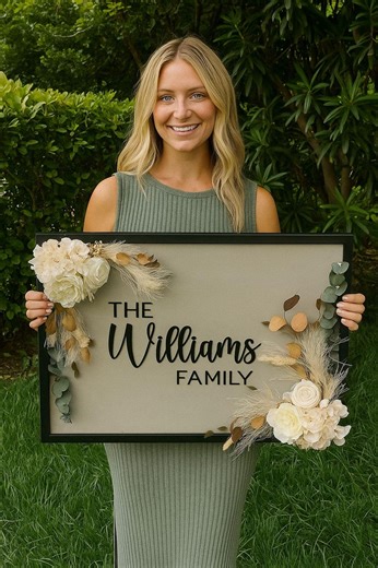 Boho Floral Plexiglass Sign: Custom Wedding, Nursery, or Home Decor - Etsy Canada