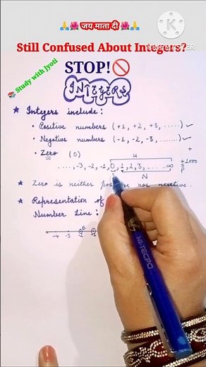 What is an Integer in Math? #maths #shortsviral #mathshorts #studywithjyoti