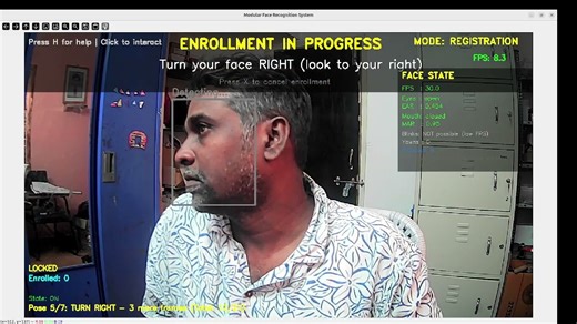 face-recognition, drowsiness detection & gesture-control system
