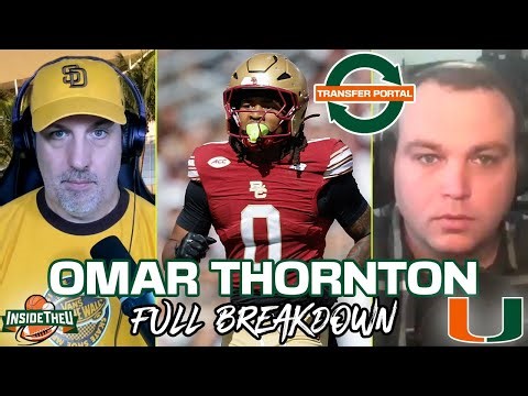 INSIGHT on New Miami S Omar Thornton From Boston College 🏈Mitch Wolfe w/ Christopher Stock