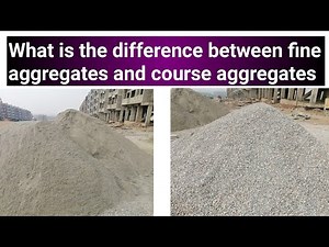 What is the Difference Between Course Aggregates and Fine Aggregates | Aggregates? ~CivilWork.