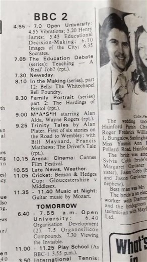 TV Guide UK June 8th 1977 Anglia BBC1 BBC2