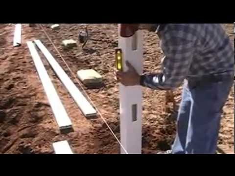 How to Build a 4 foot tall 2 Rail Vinyl Ranch Rail Fence