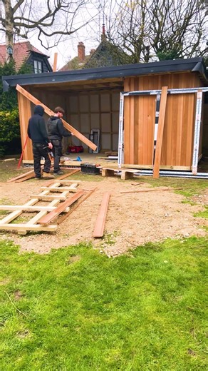Day 1: Cedar Cladding a Garden Room Transformation