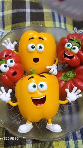 The Spicy Capsicum Crew! 🫑✨ #shorts