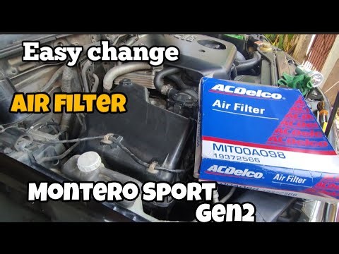 How to change Montero Sport Air Filter Quick and Easy