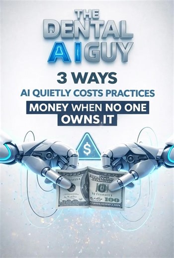 Most practices don’t “lose money on AI” because the tool is bad. They lose money because no one owns it. Here are 3 quiet leaks I see over and over in dental offices. 1) Schedule leakage (no owner = no follow through) If reminders, confirmations, and rebooking aren’t clearly owned, AI becomes “installed”… but not operated. Even simple automation can move the needle. One study on automated dental appointment reminders found no shows dropped ~23% after implementation, with ~$31K in incremental pro