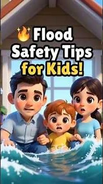 What To Do During a Flood 🌊 | Flood Safety for Kids | Smart Surviv #Shorts #youtubeshorts