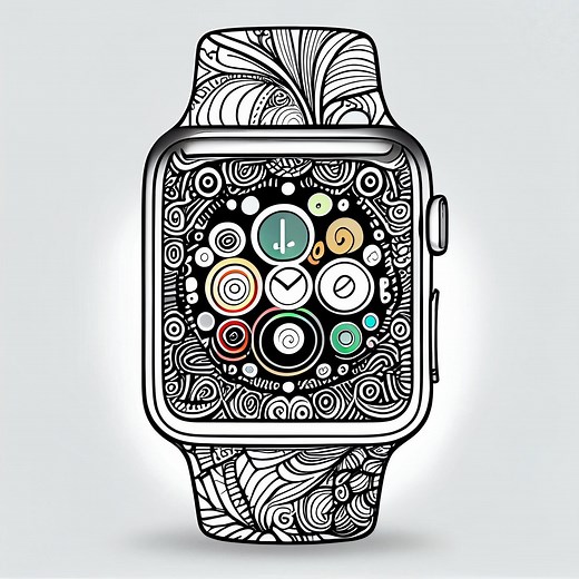 30 Smartwatch Coloring Pages || Color Your Way to a Smarter Future! Instant PDF Download for Print and Online Use || PRINT & PAINT - Etsy