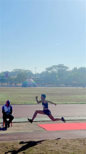 Triple jump women all India university game qualify round #remix #longjump #sports #army #viral