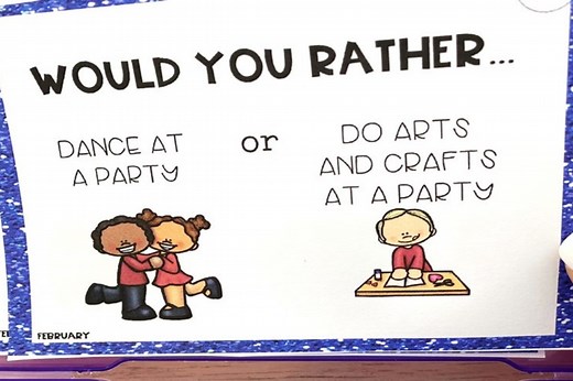 Free February Would You Rather Questions for Kids - Little Learning Corner