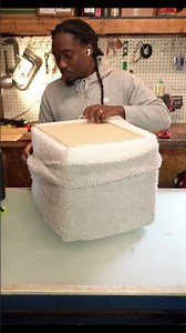 Building an ottoman footstool part 2 #woodwork #woodworking #ottomanfootstool